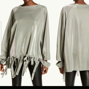 TOV Iridescent Flowy Blouse